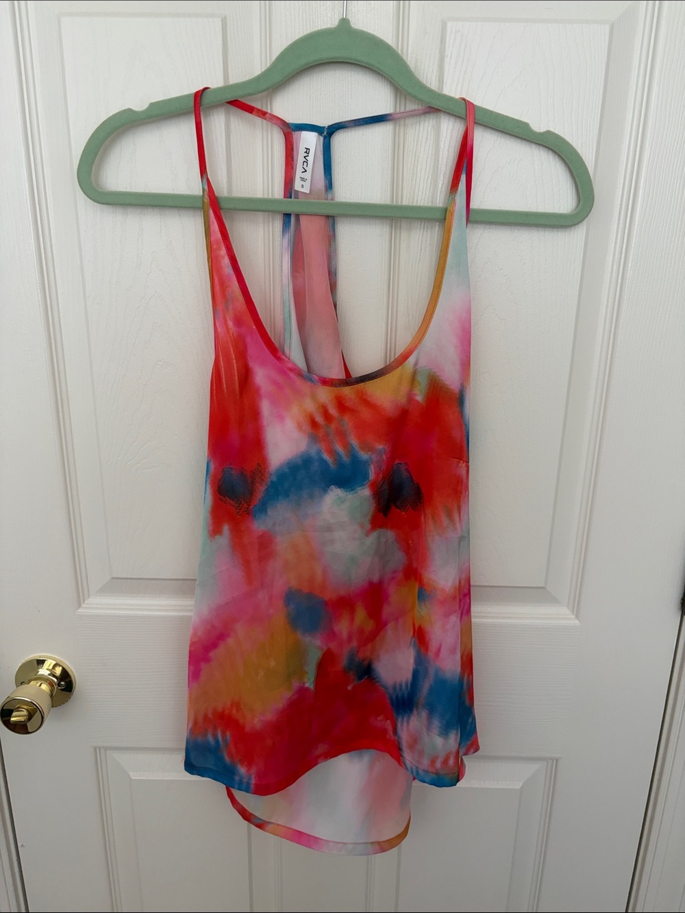 RVCA Women's Multicolor Tie-Dye Racerback Camisole